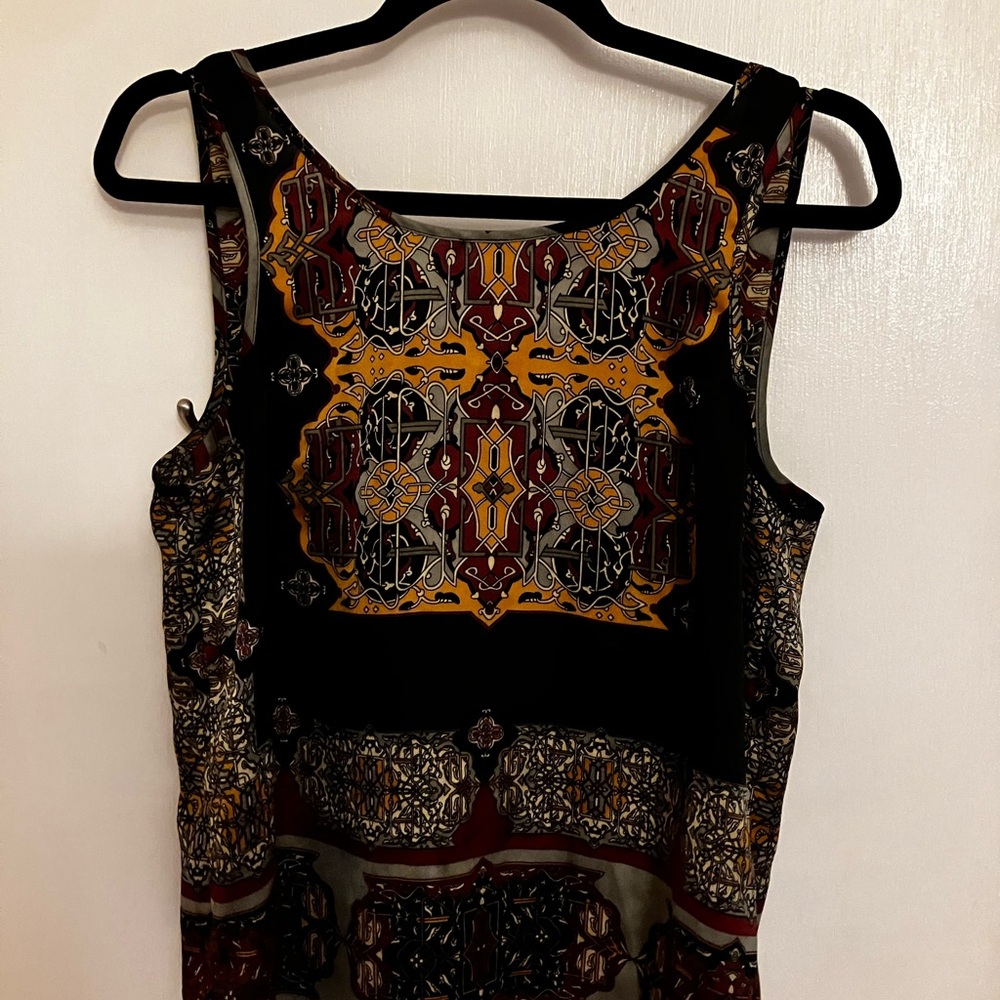 (US S) Boho tank top with low back